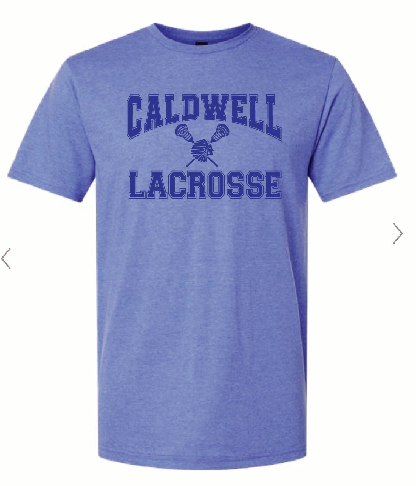 CALDWELL LAX heather blue tee