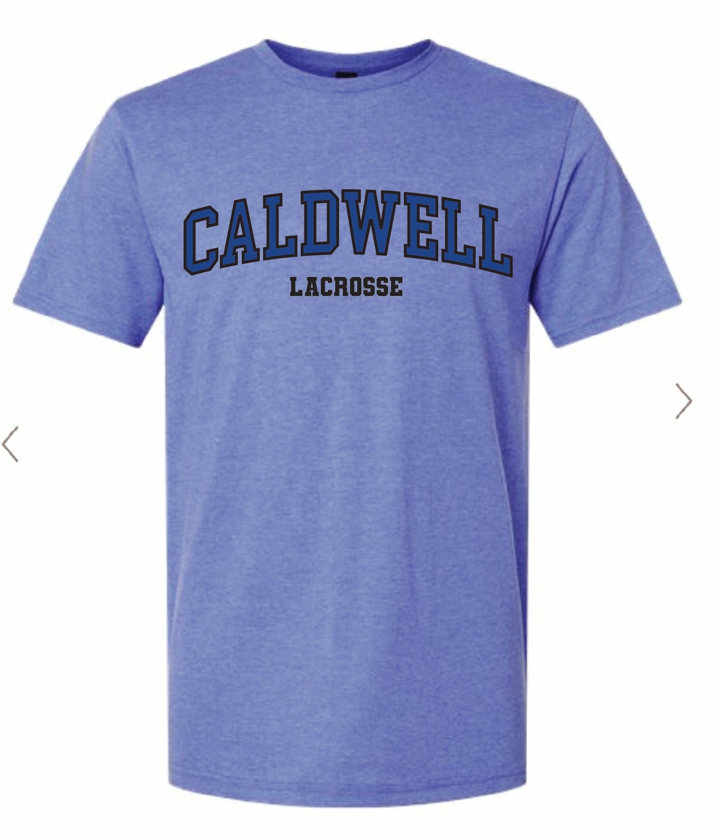 CALDWELL LACROSSE heather blue tee