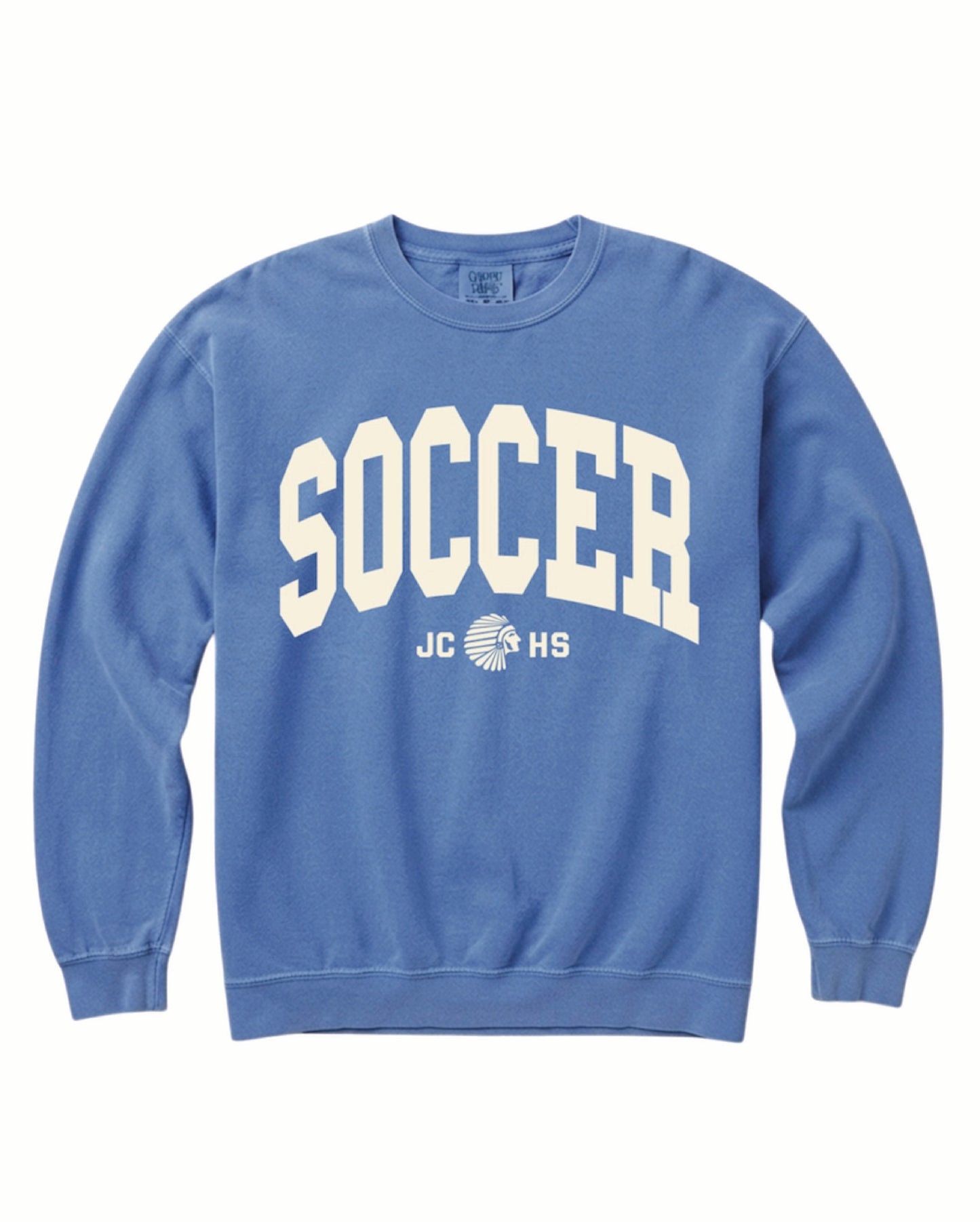 JCHS Chiefs soccer crew - adult- vintage royal