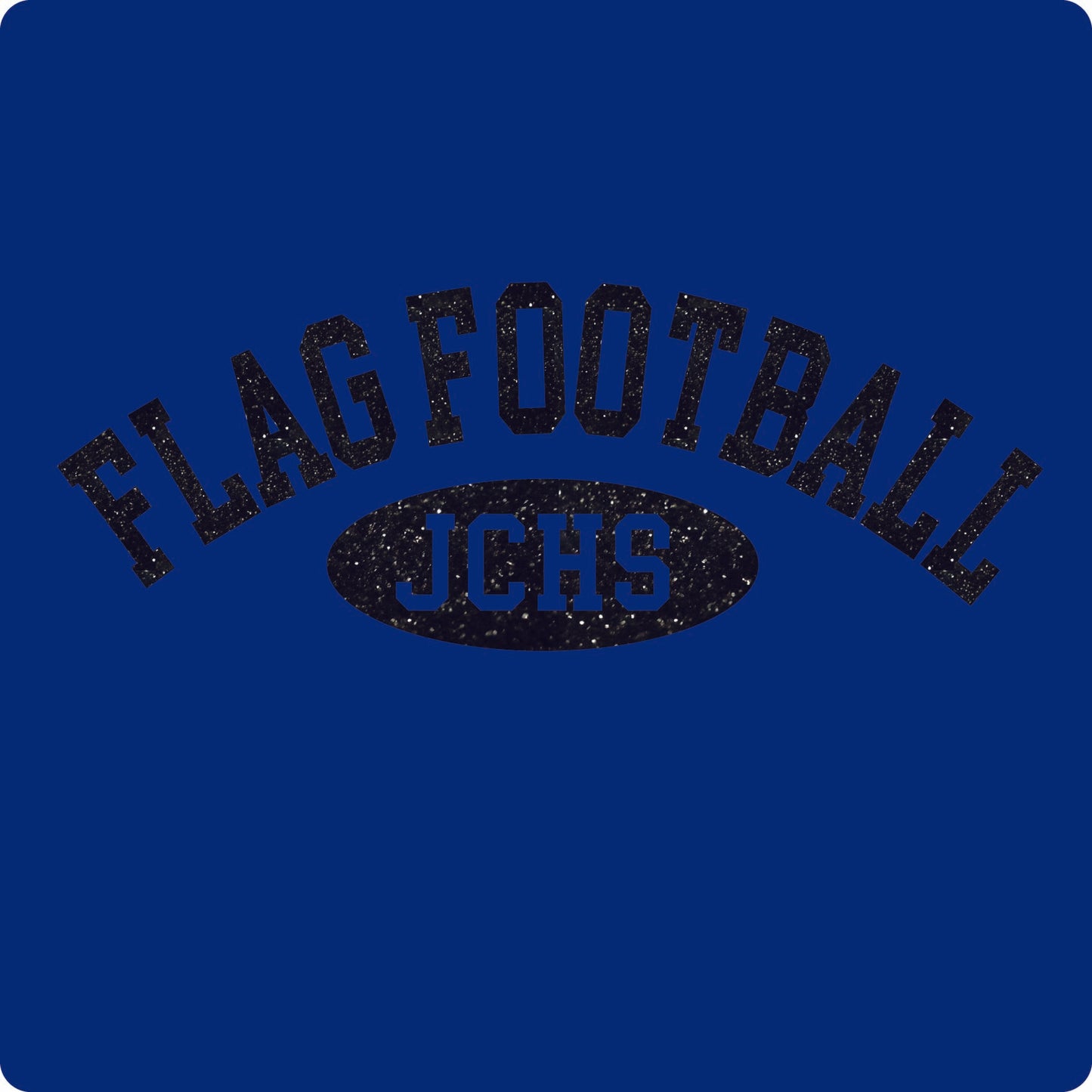 Flag Football JCHS glitter tank - royal