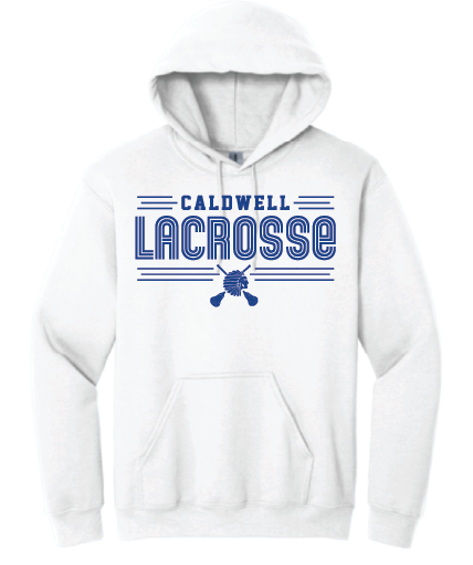 Caldwell Lacrosse new hoodie white (adult/youth)
