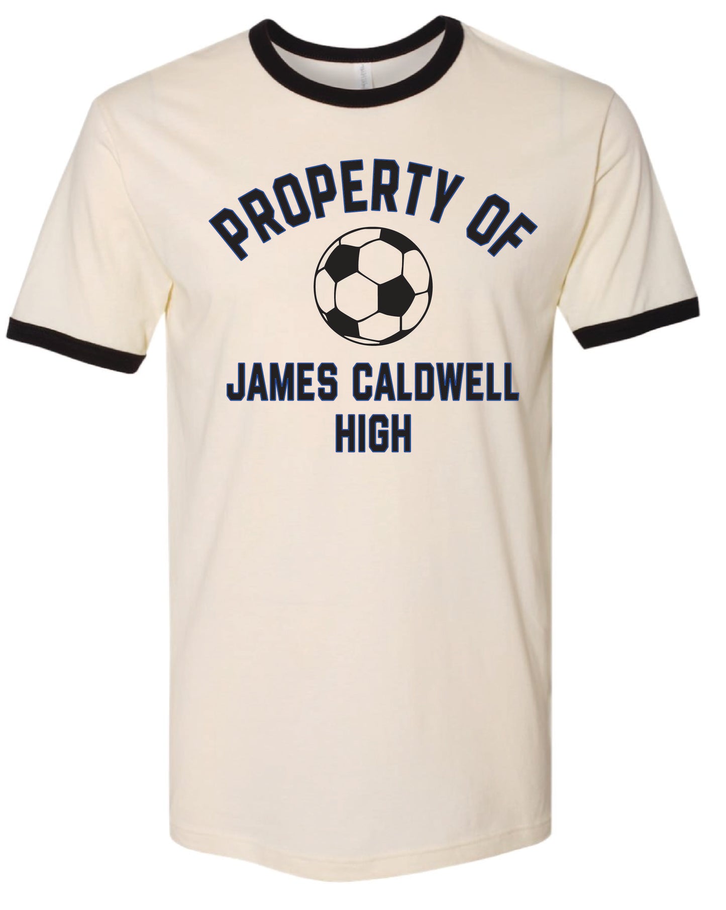 Ringer Tee - adult - ivory/black