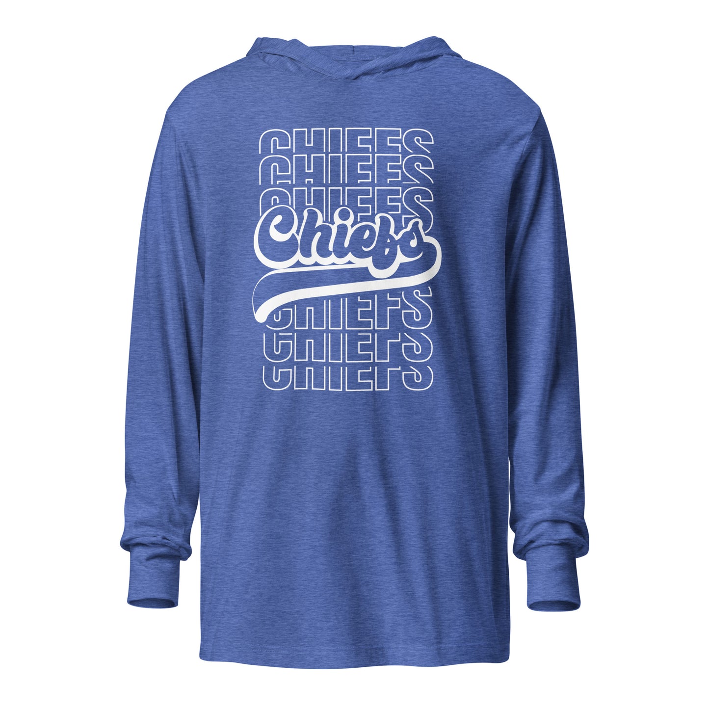 Chiefs light weight hoodie heather royal