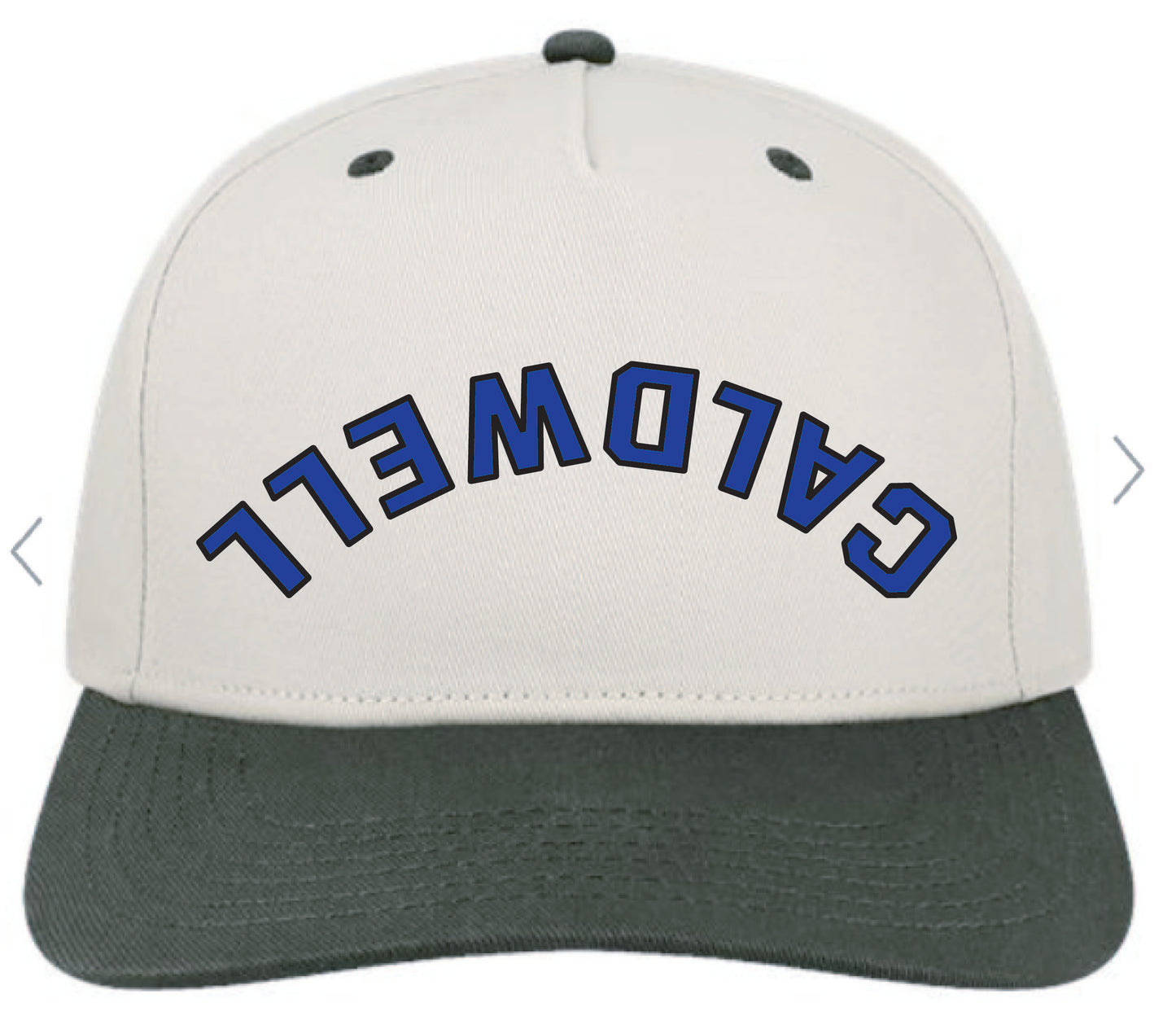 Upside down Caldwell hat