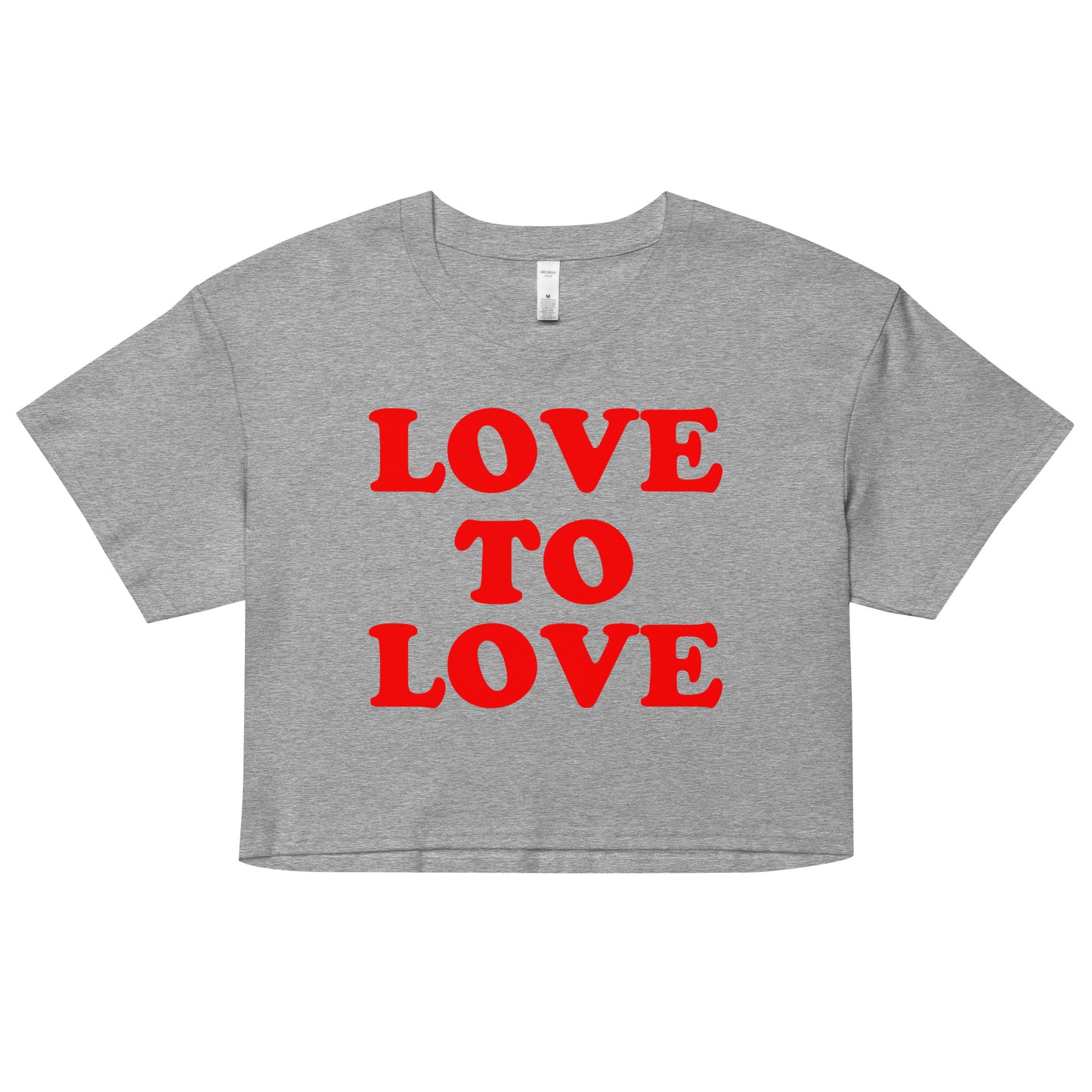 LOVE TO LOVE Women’s crop top