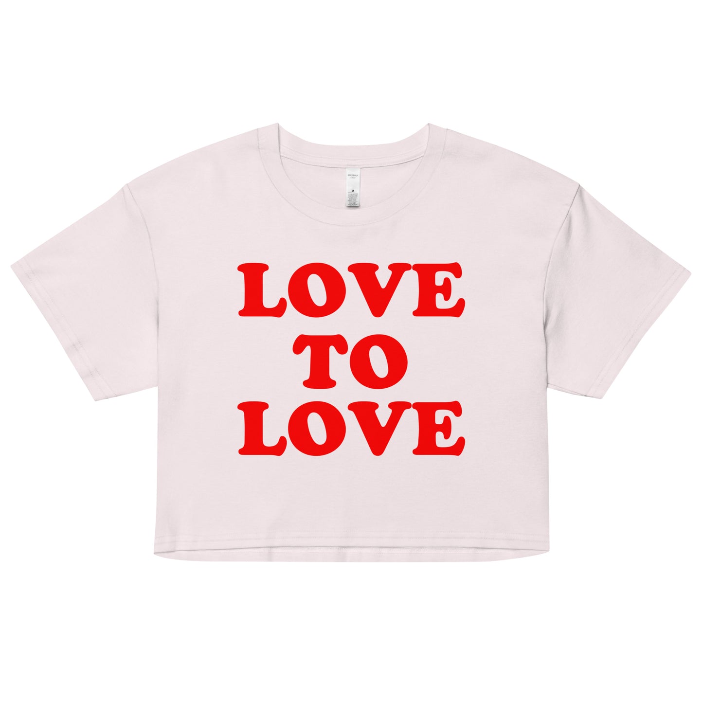 LOVE TO LOVE Women’s crop top