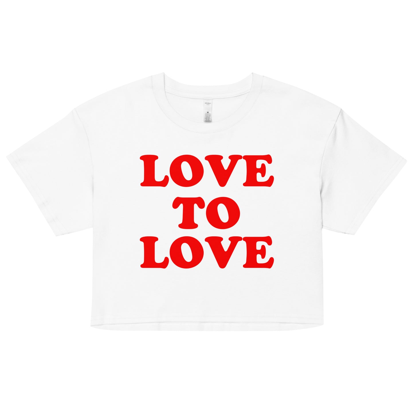 LOVE TO LOVE Women’s crop top