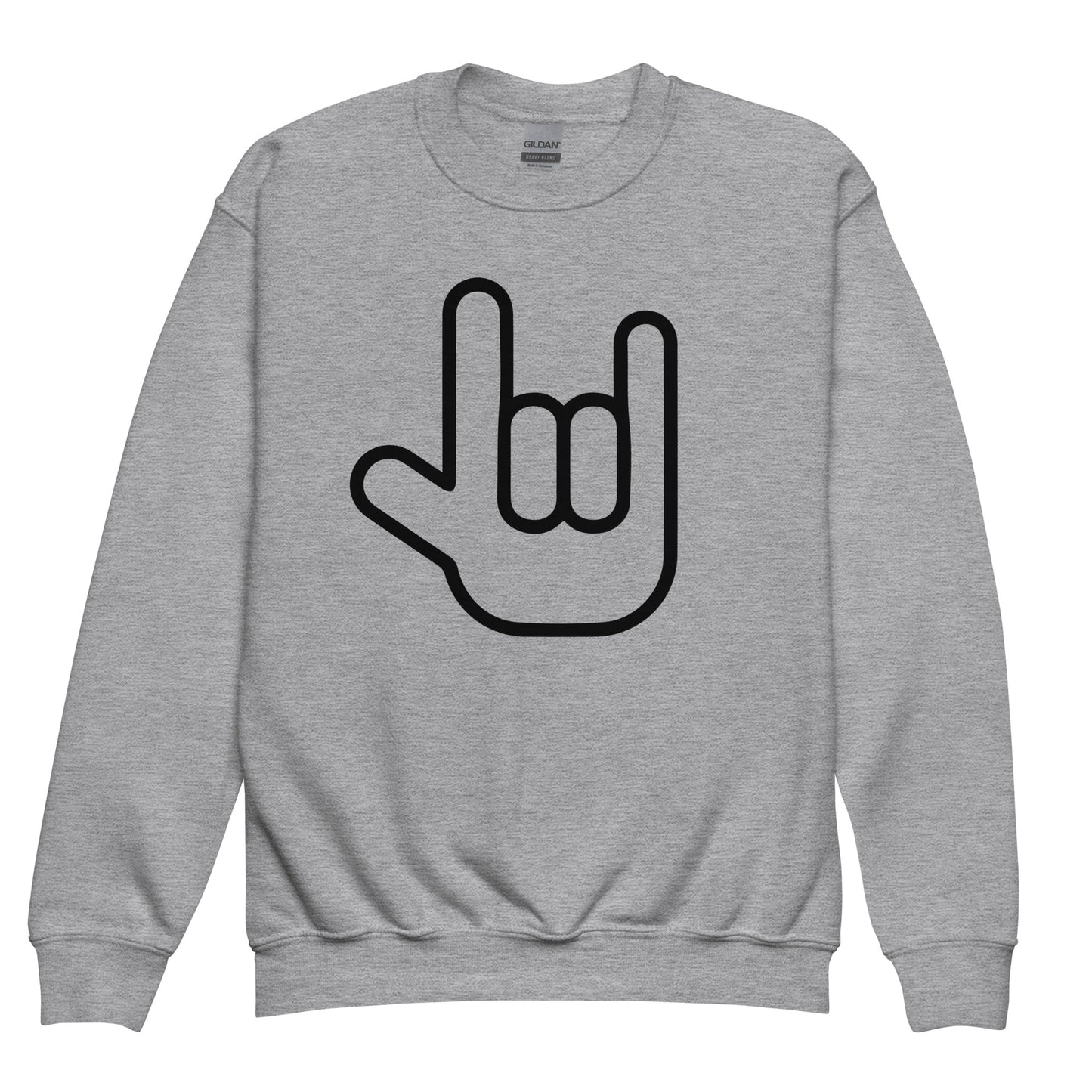 I LOVE YOU SIGN Youth crewneck sweatshirt
