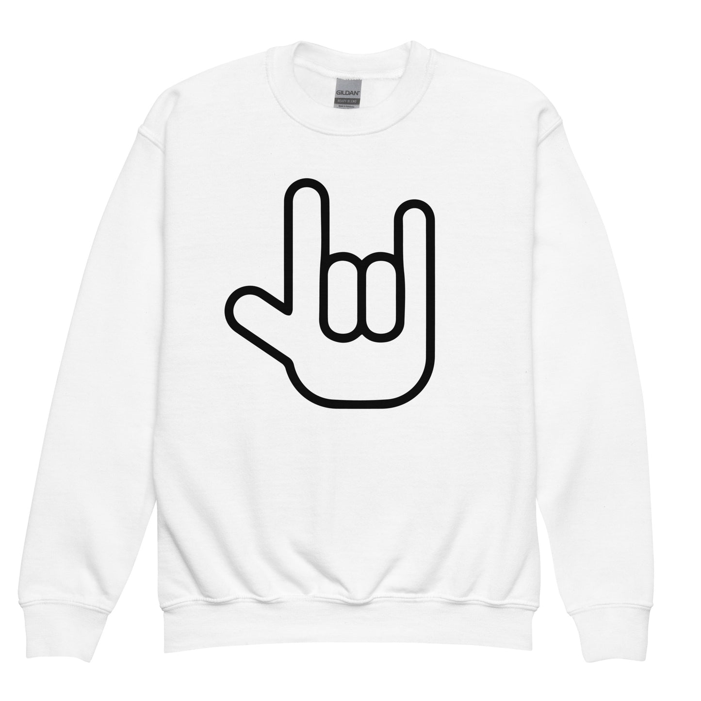 I LOVE YOU SIGN Youth crewneck sweatshirt