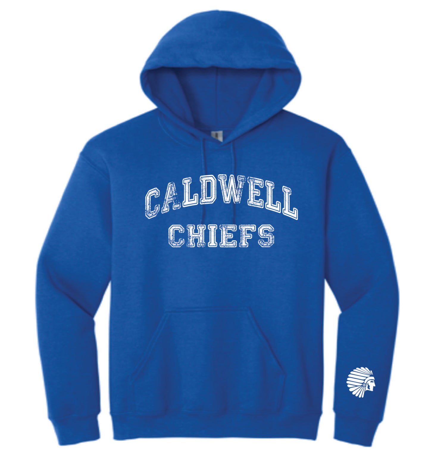 youth caldwell chiefs hoodie blue