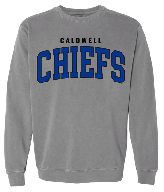 Caldwell Chiefs crew - vintage grey