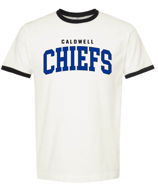Caldwell Chiefs ringer tee - white/black