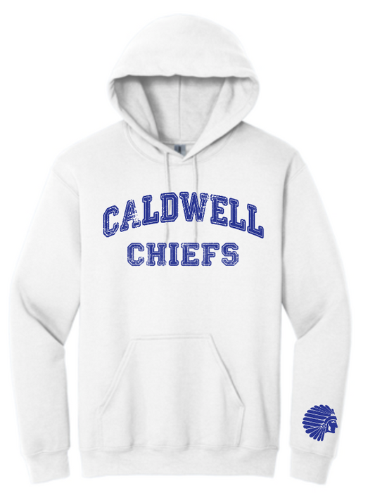 chiefs hoodie white (adult/youth)