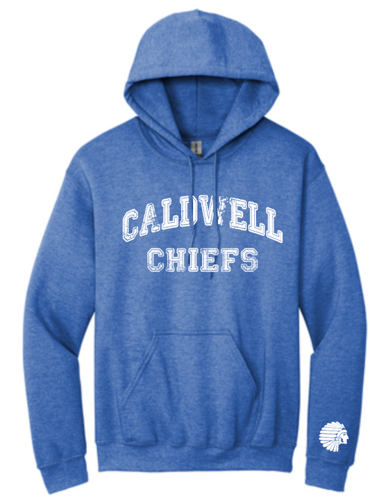 caldwell chiefs hoodie heather royal (adult)