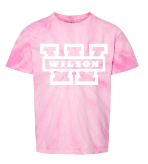 youth pink tie dye tee