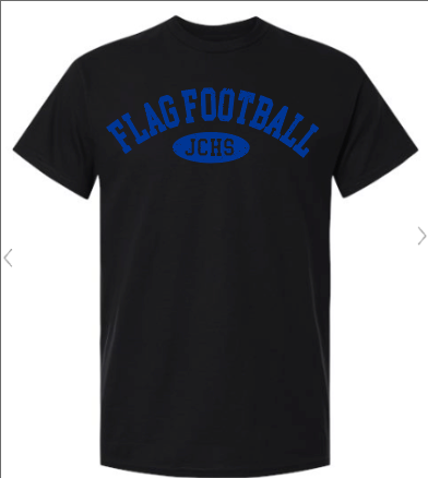 Flag Football JCHS tee black