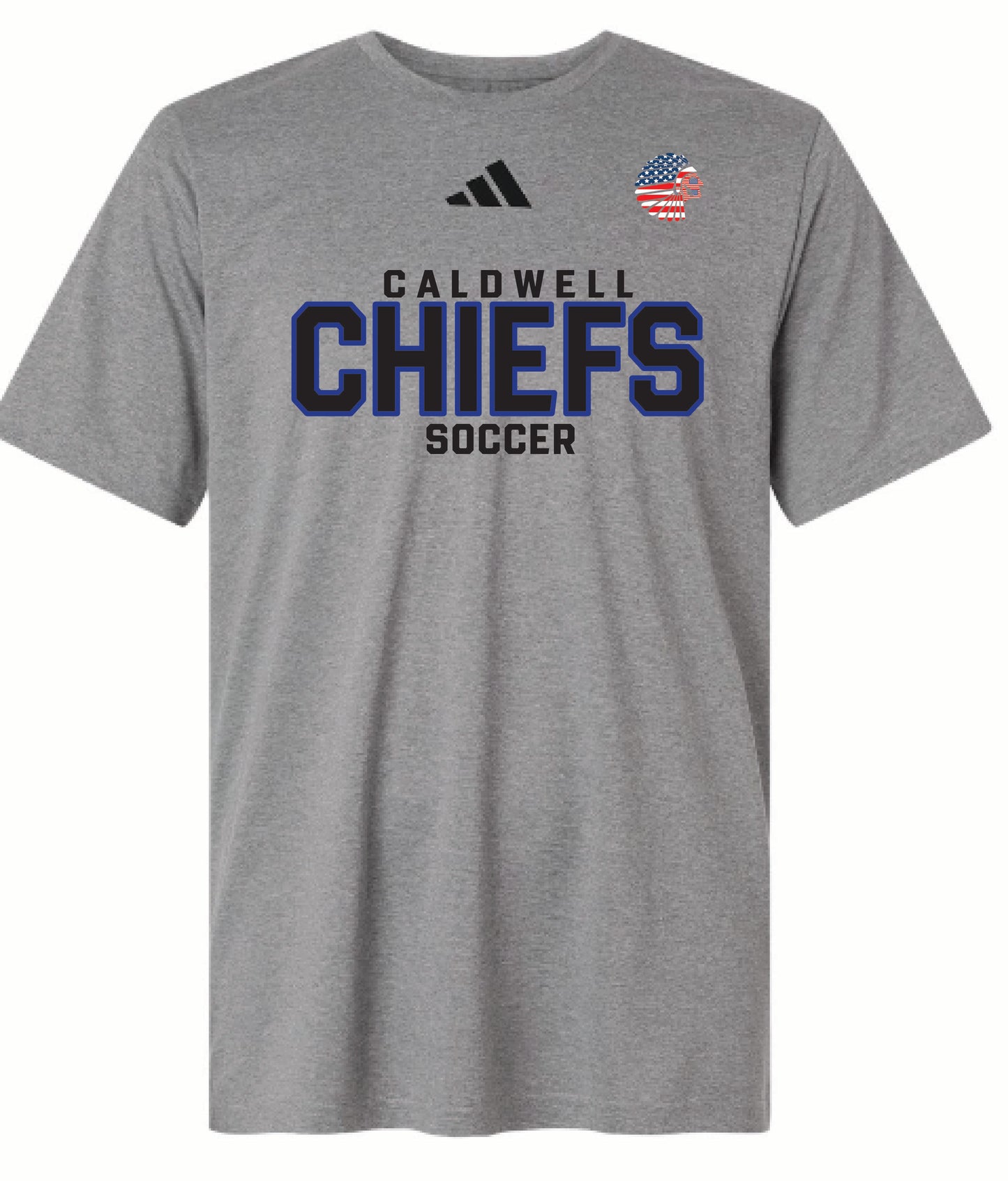 Adidas Chiefs soccer tee - adult/youth - heather grey