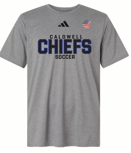 Adidas Chiefs soccer tee - adult/youth - heather grey