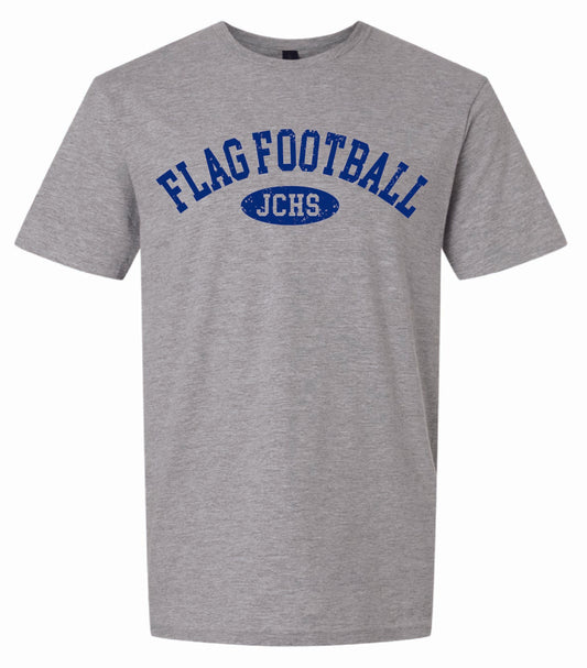 Flag Football JCHS tee heather grey