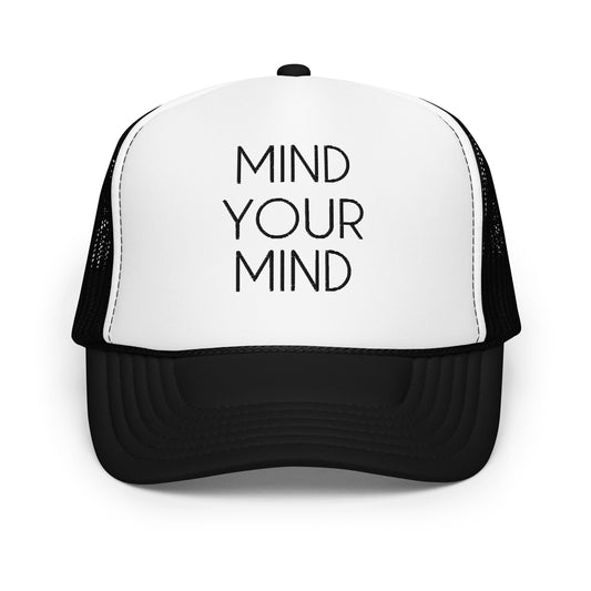 MIND YOUR MIND embroidered trucker hat