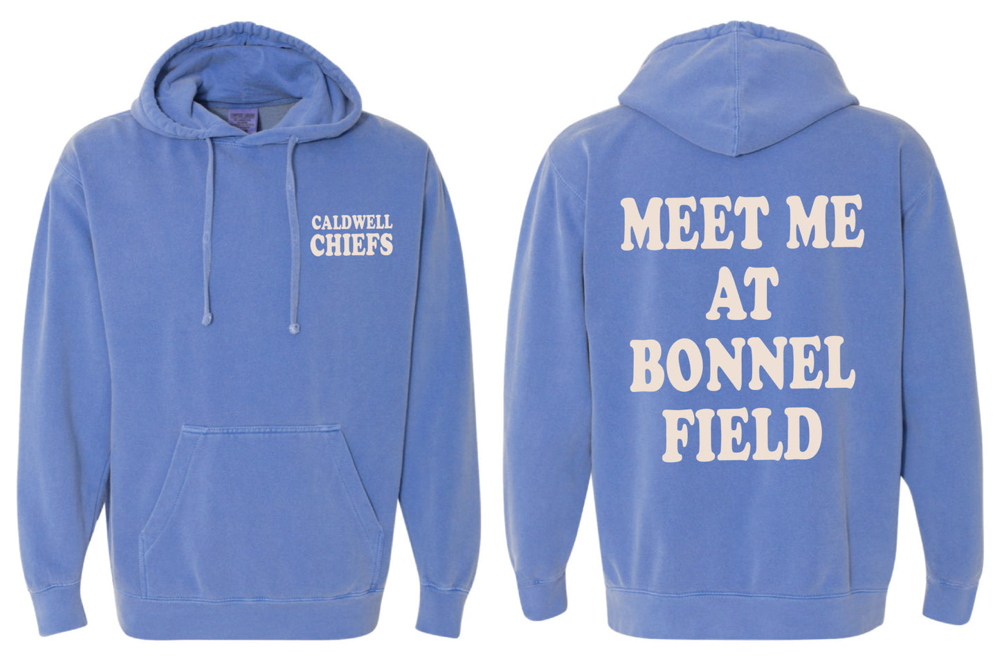 MEET ME AT BONNEL FIELD hoodie- adult - vintage royal
