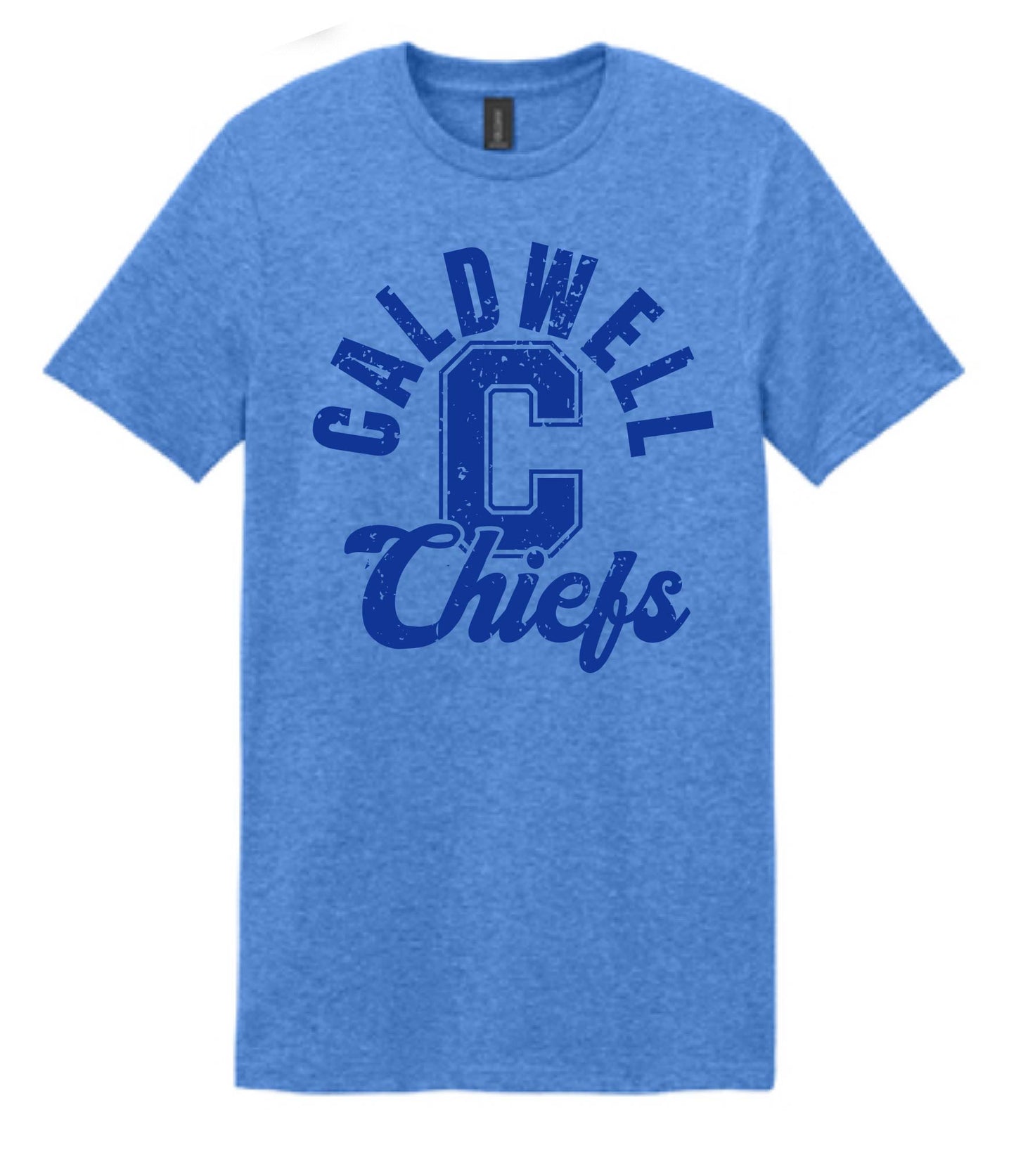 old school Chiefs tee - heather royal blue (adult/youth)