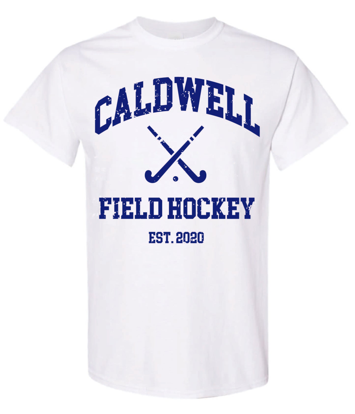 CHIEFS FH distressed print tee white