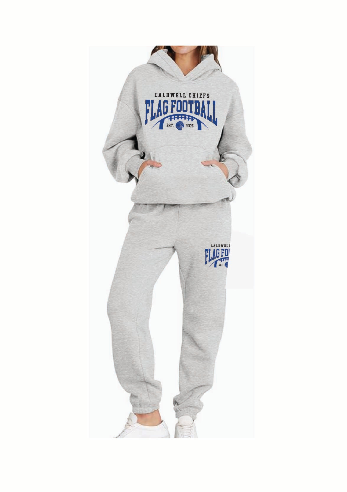 Flag Football Sweat Set - ash grey