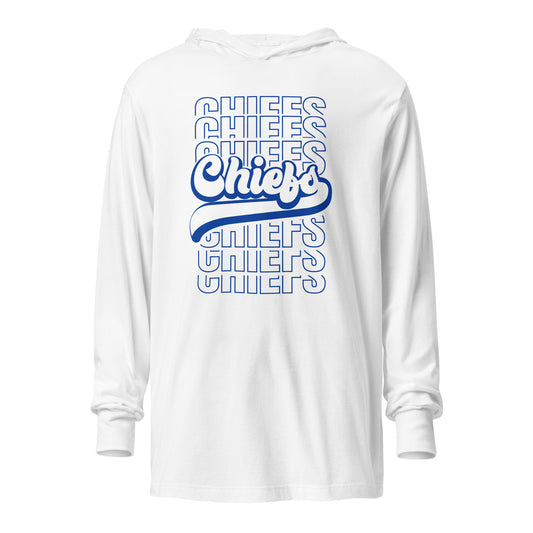 Chiefs light weight hoodie white (adult)